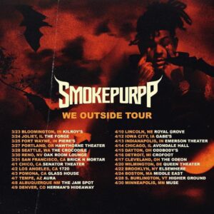 Tour Poster with dates