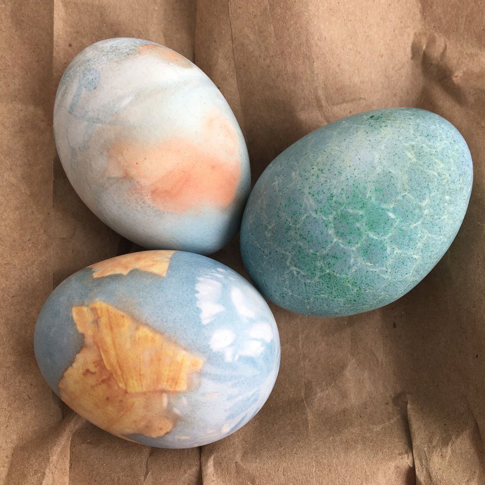 Three Decorative Easter Eggs