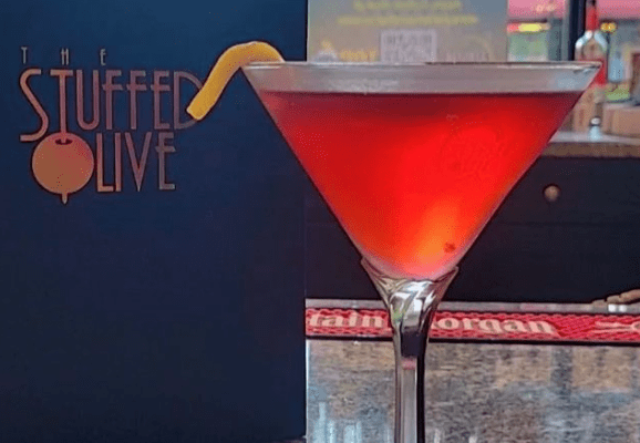 Martini at a bar