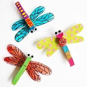 Clothespin Dragonflies